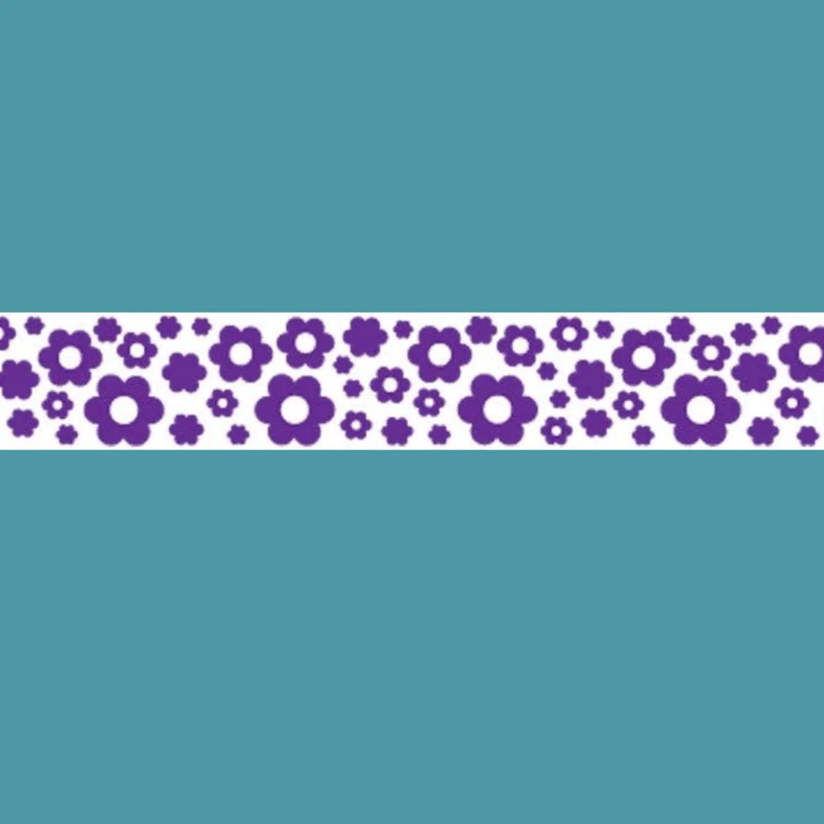 Pen Deco Craft Tape Roller - Purple Flowers | Plus