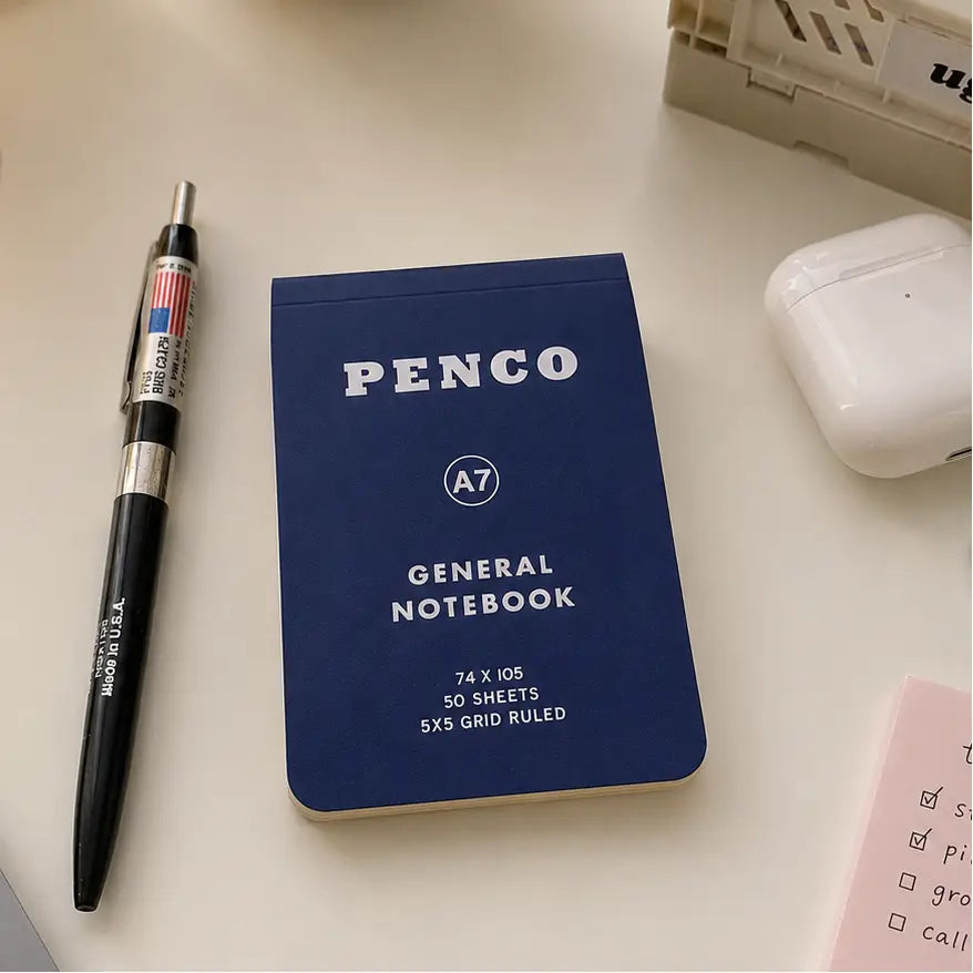 Penco Soft Notebook A7 - Navy | Friends Nyc Brooklyn Ny