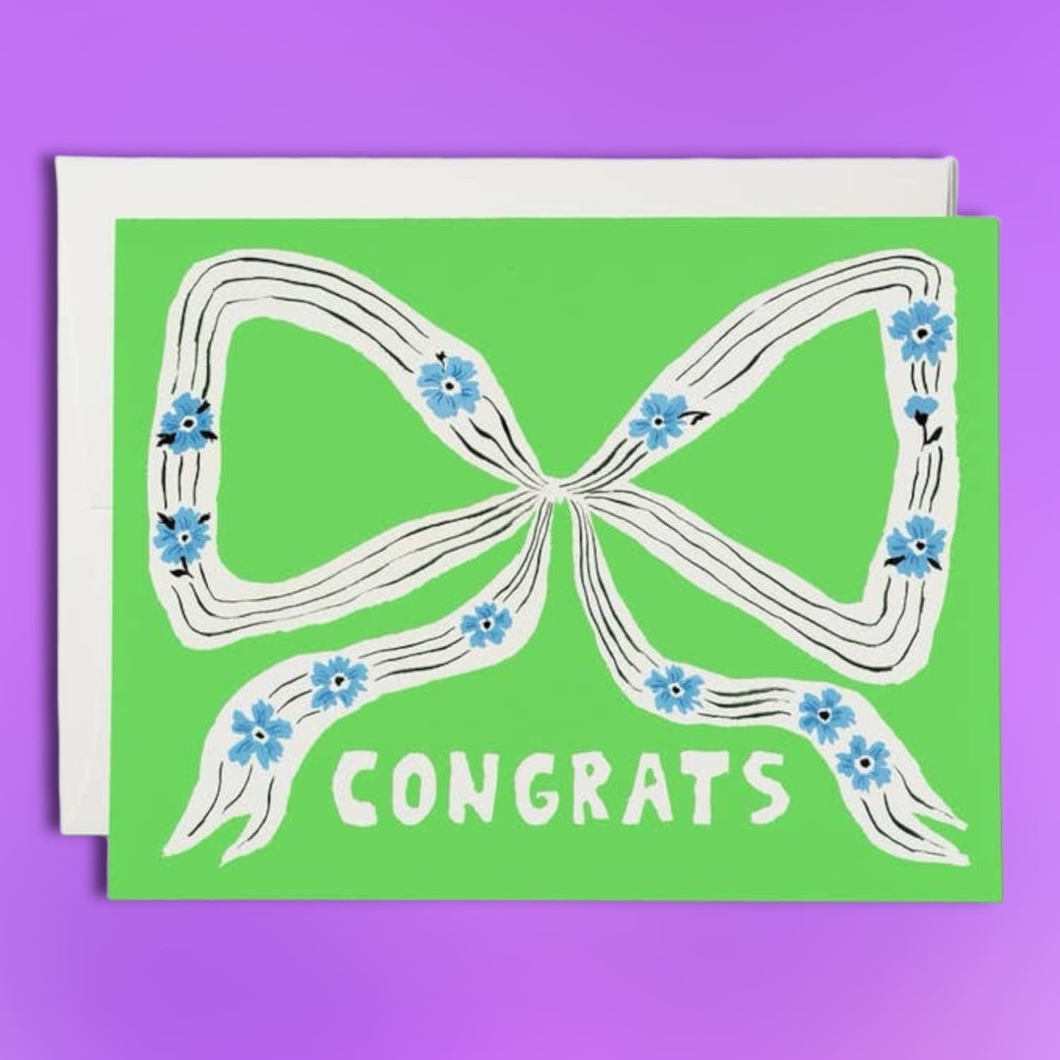Perfect Bow Congrats Greeting Card A2 - Blank - Congrats