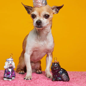 Persian Cat Black Ornament Alistairlist - Holiday 2023 -