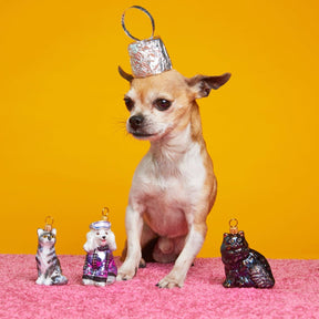 Persian Cat Black Ornament Alistairlist - Holiday 2023 -