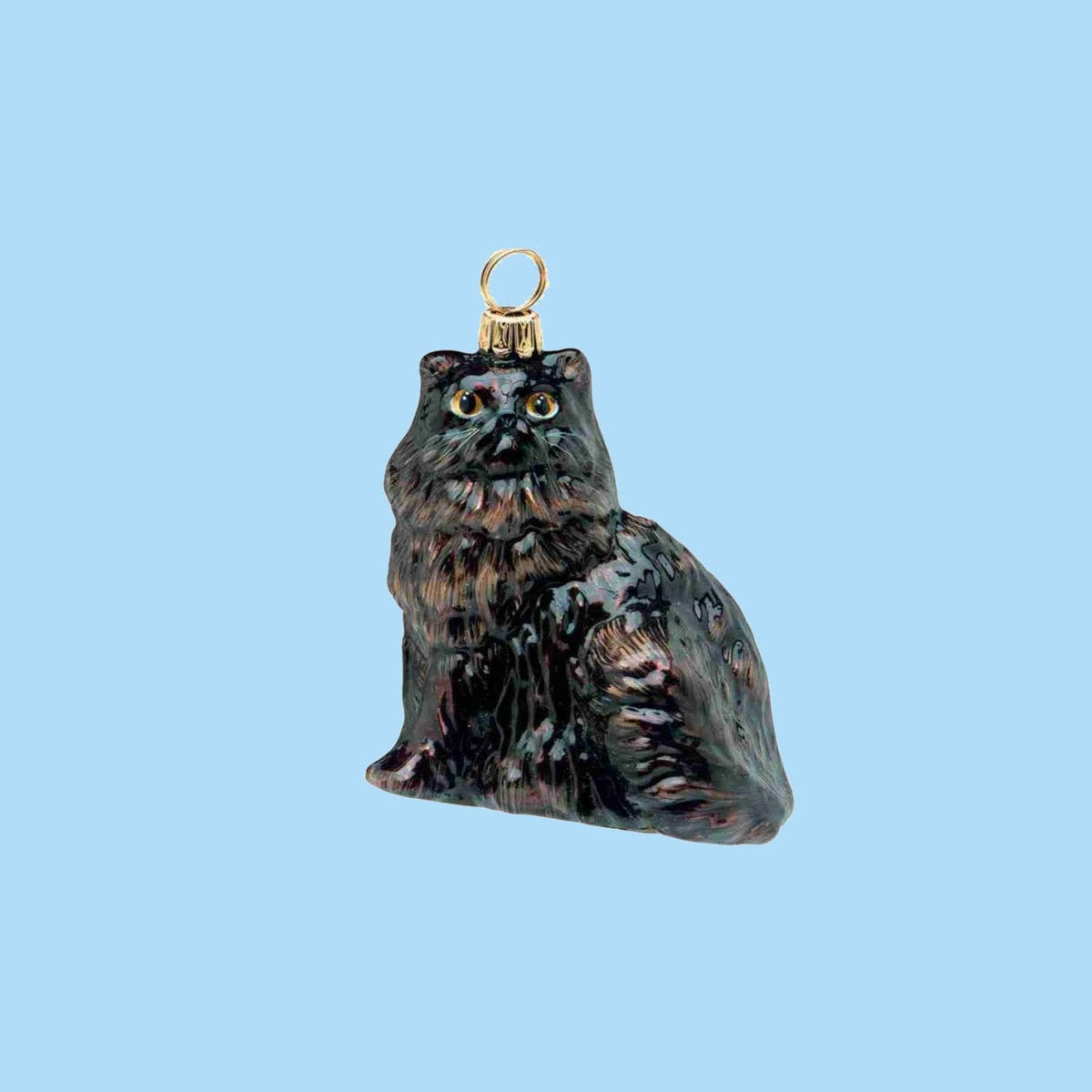 Persian Cat Black Ornament Alistairlist - Lover Gifts -