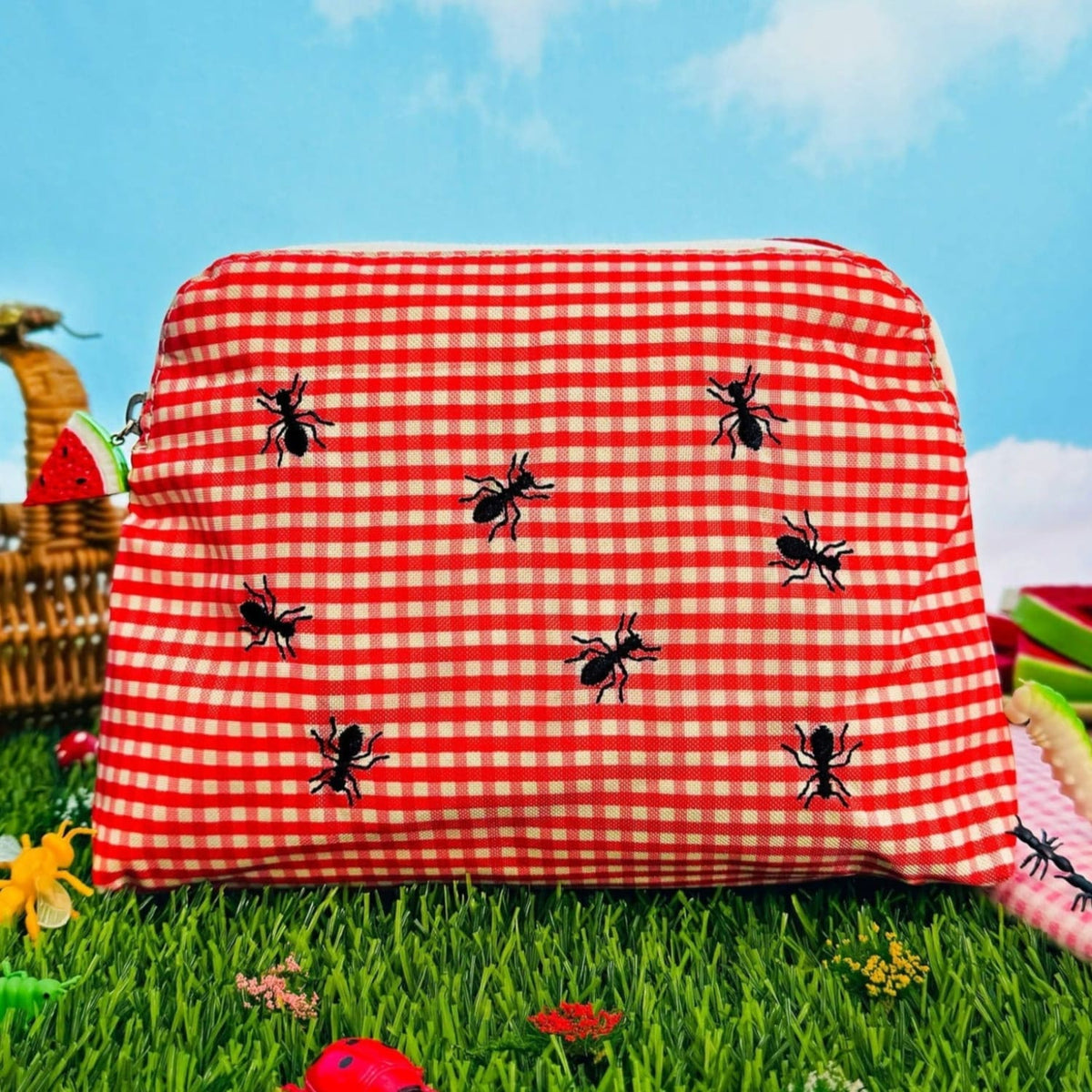 Picnic Smell Proof Stash Pouch Ants - Bags - Bugs - Kitsch