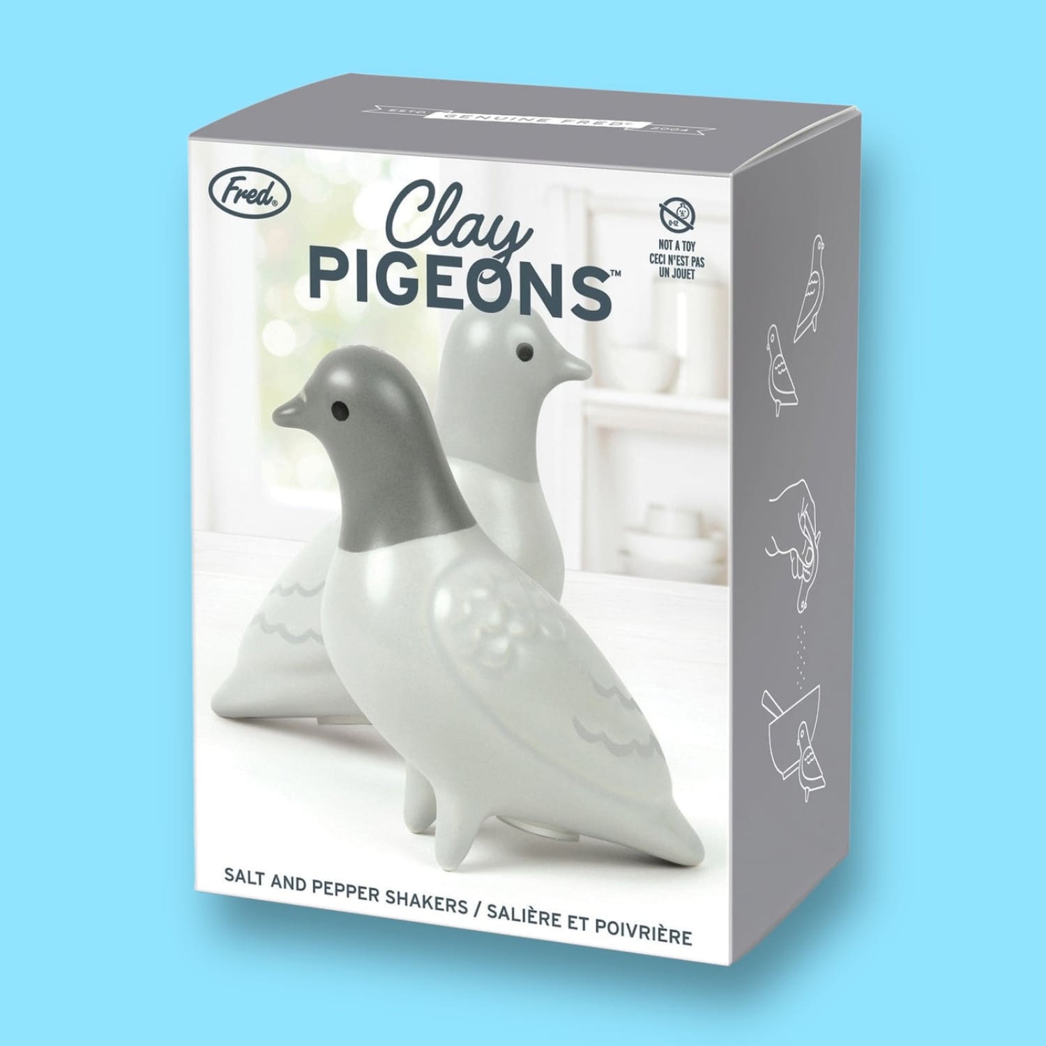 Pigeon Salt and Pepper Shakers i <3 Nyc Gifts - Kitchen