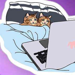 Ping Hatta Sticker - Netflix Cats Back To School - Bff