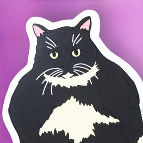 Ping Hatta Sticker - Standing Cat Animal Novelty - Cat