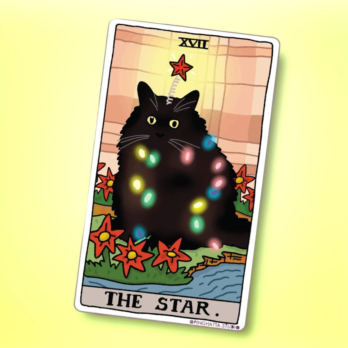 Ping Hatta Sticker - Tarot Cat The Star 0822 - Boyfriend