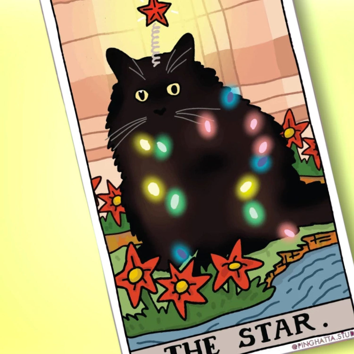 Ping Hatta Sticker - Tarot Cat The Star 0822 - Boyfriend