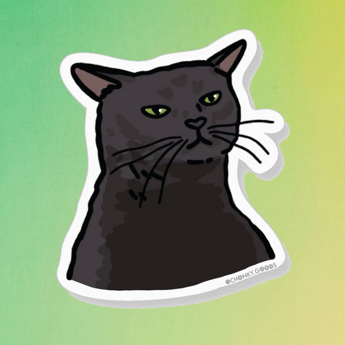 Ping Hatta Sticker - Zone Out Back Soon Cat Lover Meme