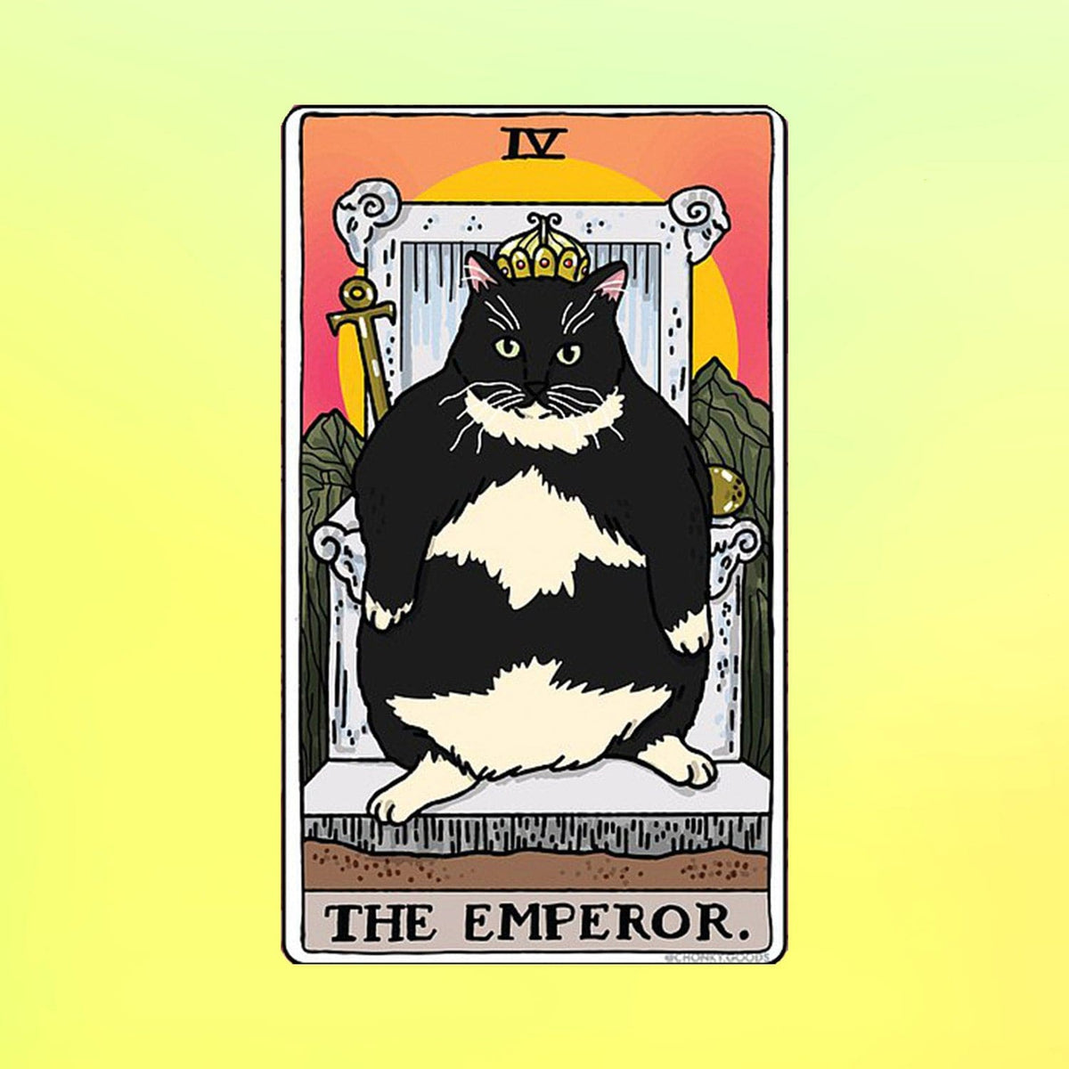 Ping Hatta Sticker Tarot Cat 4 Pack 0622 - Q222
