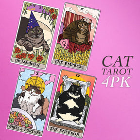 Ping Hatta Sticker Tarot Cat 4 Pack 0622 - Q222