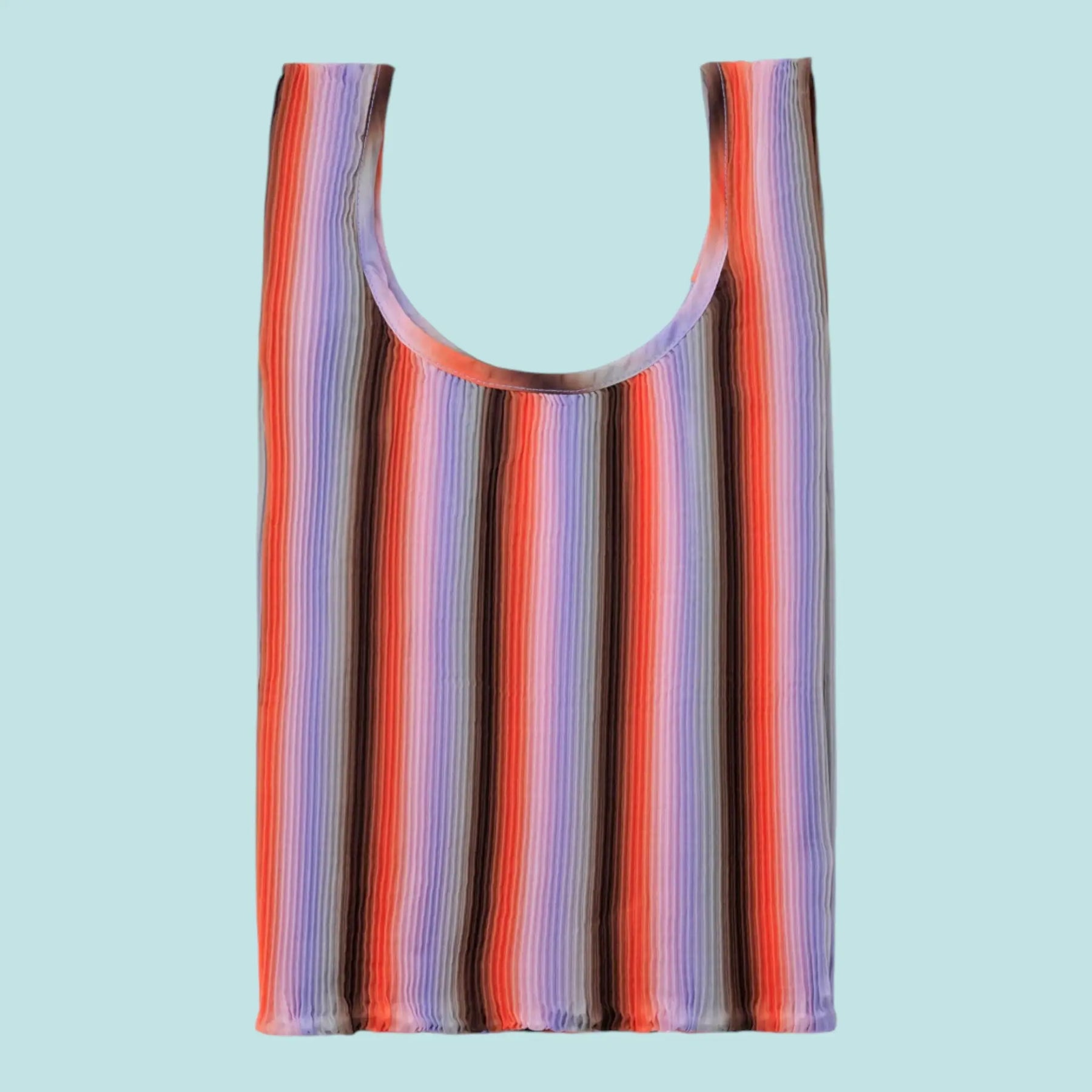 Pleated Baggu Tote Gradient Poppy & Lilac | Friends Nyc