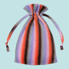 Pleated Baggu Tote Gradient Poppy & Lilac | Friends Nyc