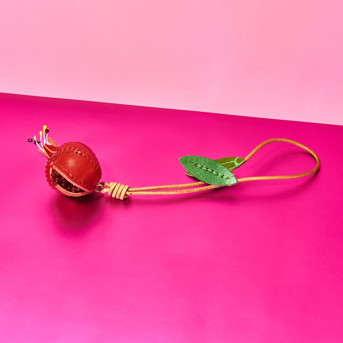 Pomegranate Bag Charm Red | Friends Nyc Brooklyn Ny
