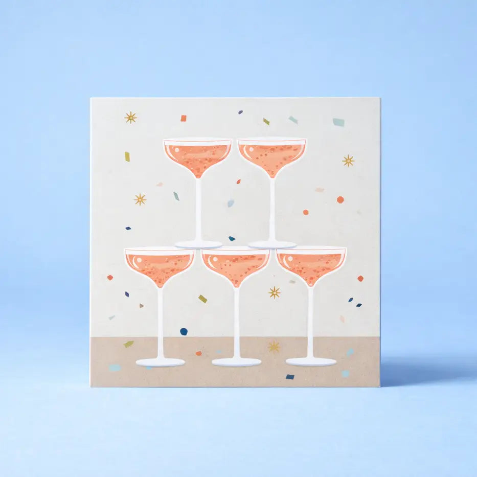Pop Up Card Mini - Champagne Bottle | Friends Nyc Brooklyn