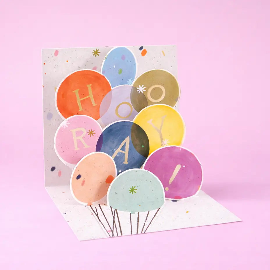 Pop Up Card Mini - Hooray | Friends Nyc Brooklyn Ny