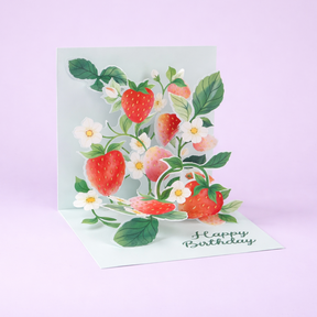 Pop Up Mini Card - Strawberry | Friends Nyc Brooklyn Ny