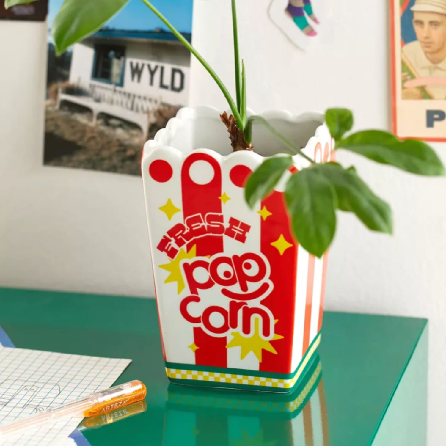 Popcorn Bag Vase Ban.do - Bando - Fake Food - Floral Vase