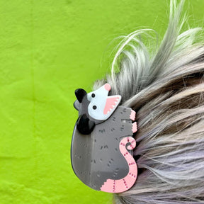 Possum Hair Claw Cute Hair Clip - Accessories - Hats