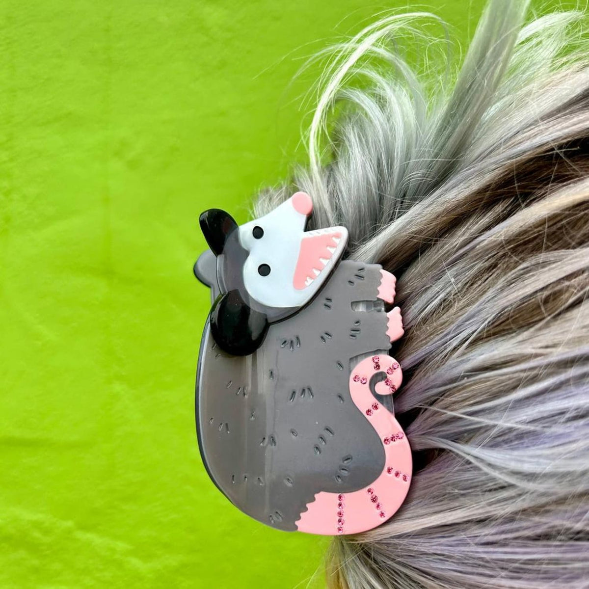 Possum Hair Claw Cute Hair Clip - Accessories - Hats