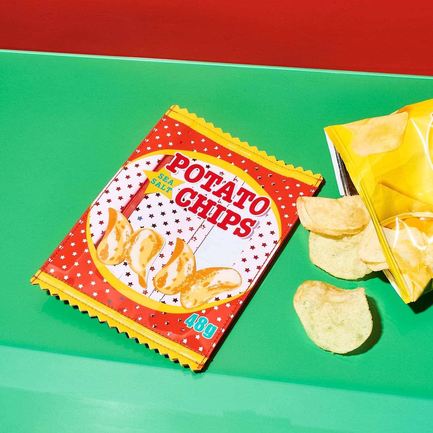 Potato Chips Vinyl Pouch Accessory - Bags and Wallets