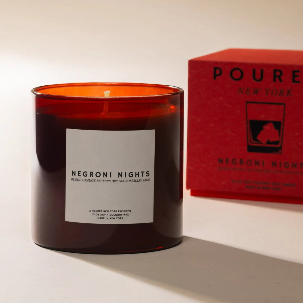 Poured Ny Candle - Negroni Nights 10 Oz by New York