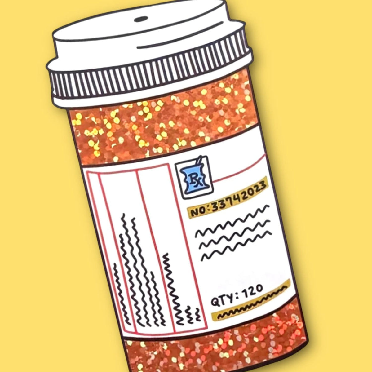 Prescription Bottle Sticker Back Soon - Bff Gifts - Colette