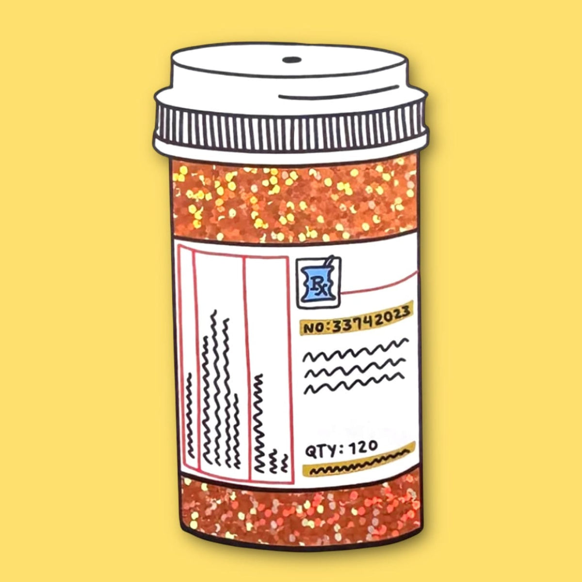 Prescription Bottle Sticker Back Soon - Bff Gifts - Colette