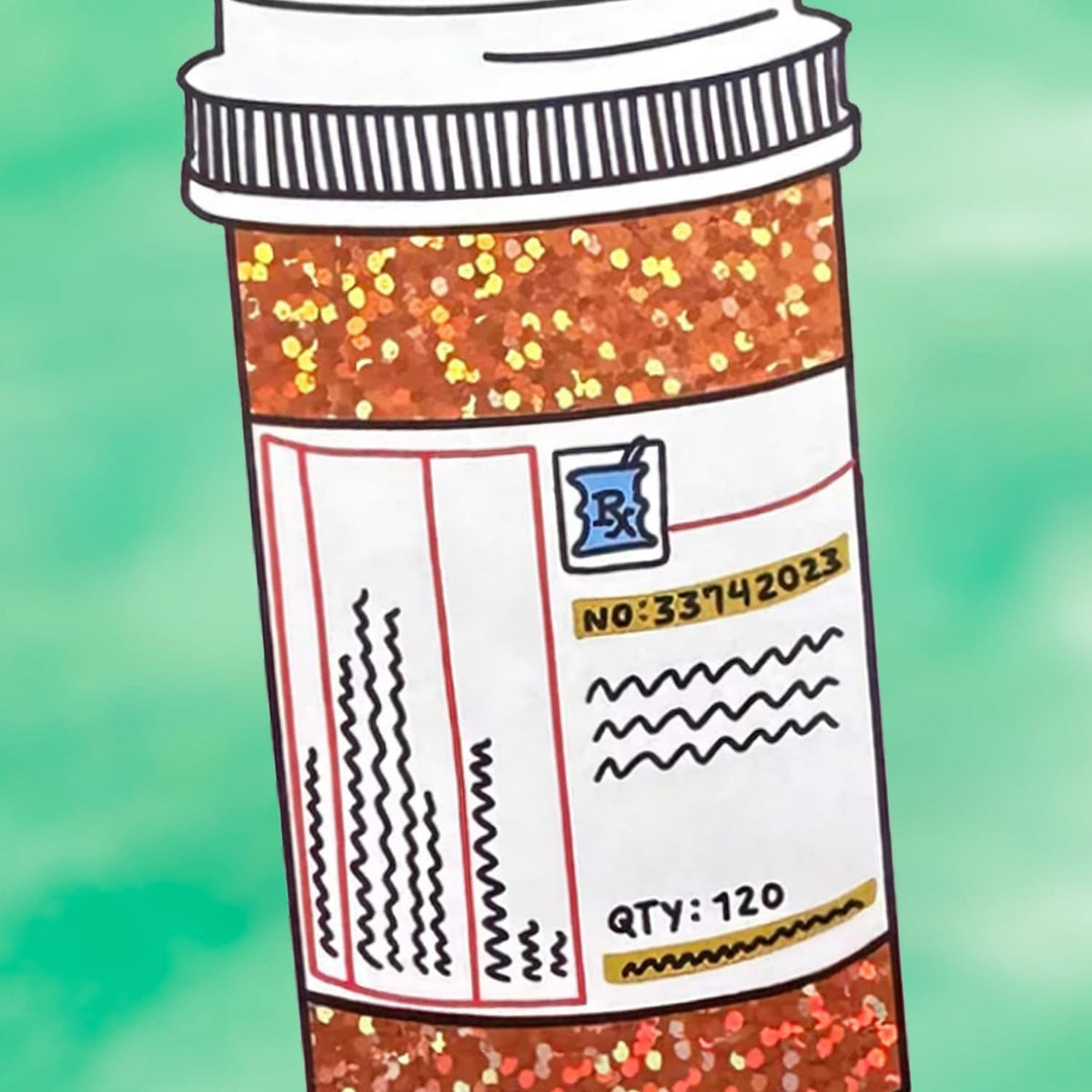 Prescription Bottle Sticker Bff Gifts - Decorative Hair