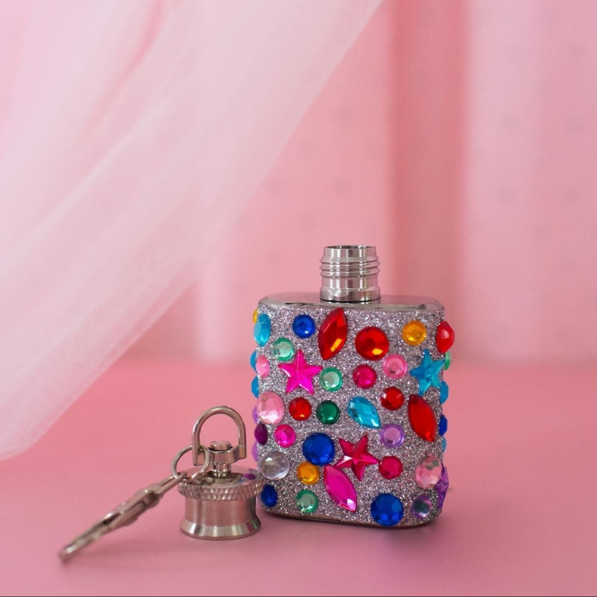 Pretty Princess Flask Keychain Accessory - Bachelorette
