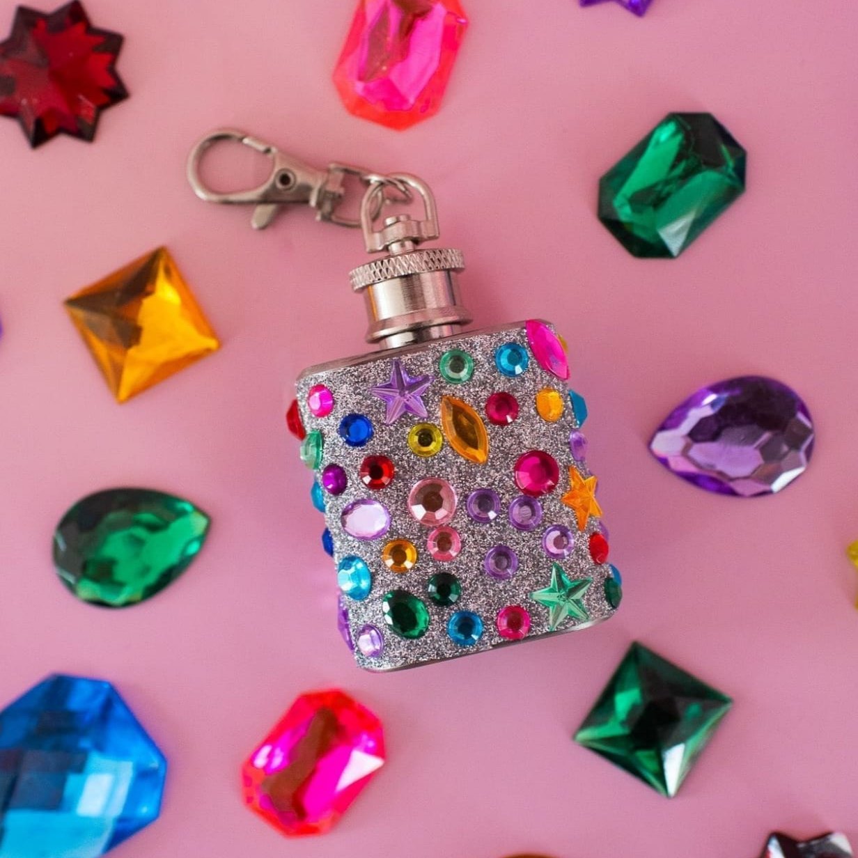 Pretty Princess Flask Keychain Accessory - Bachelorette