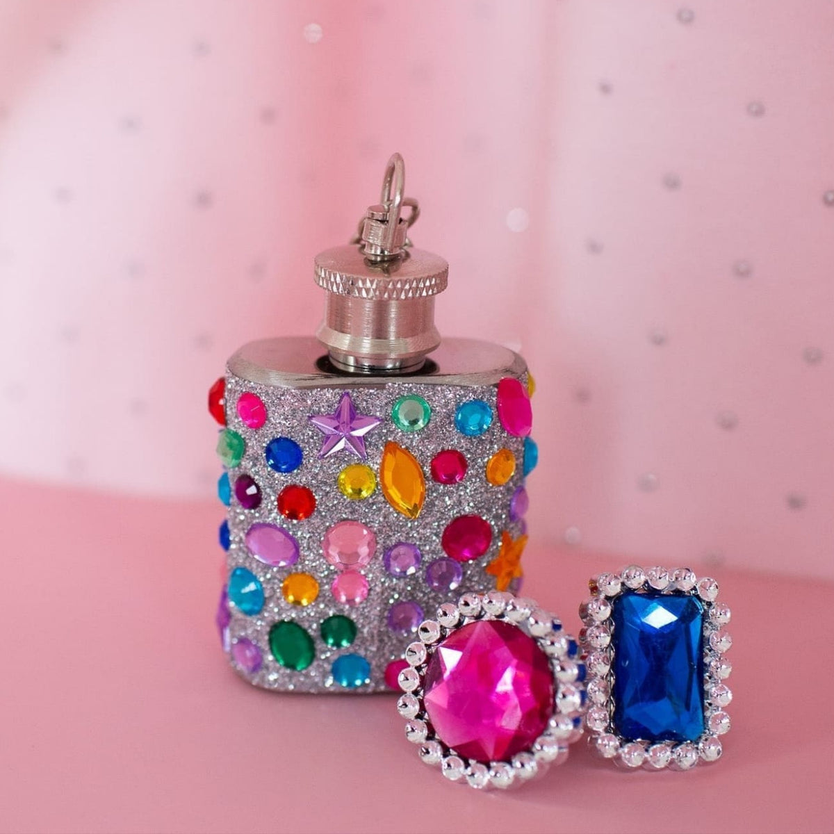 Pretty Princess Flask Keychain Accessory - Bachelorette