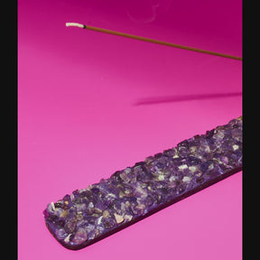 Amethyst Crystal Incense Holder