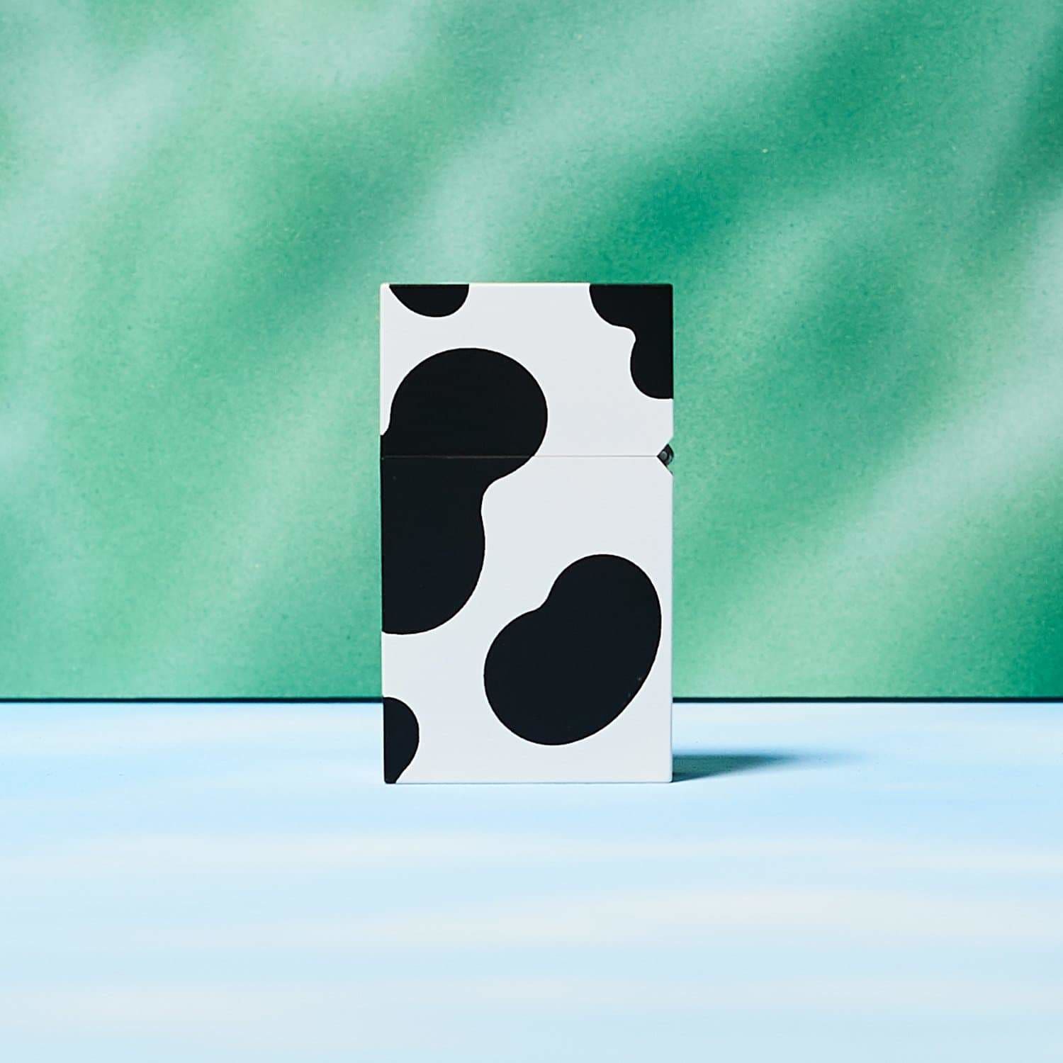Cow Print Hard Edge Lighter Aesthetic - Animal - Cow - Print