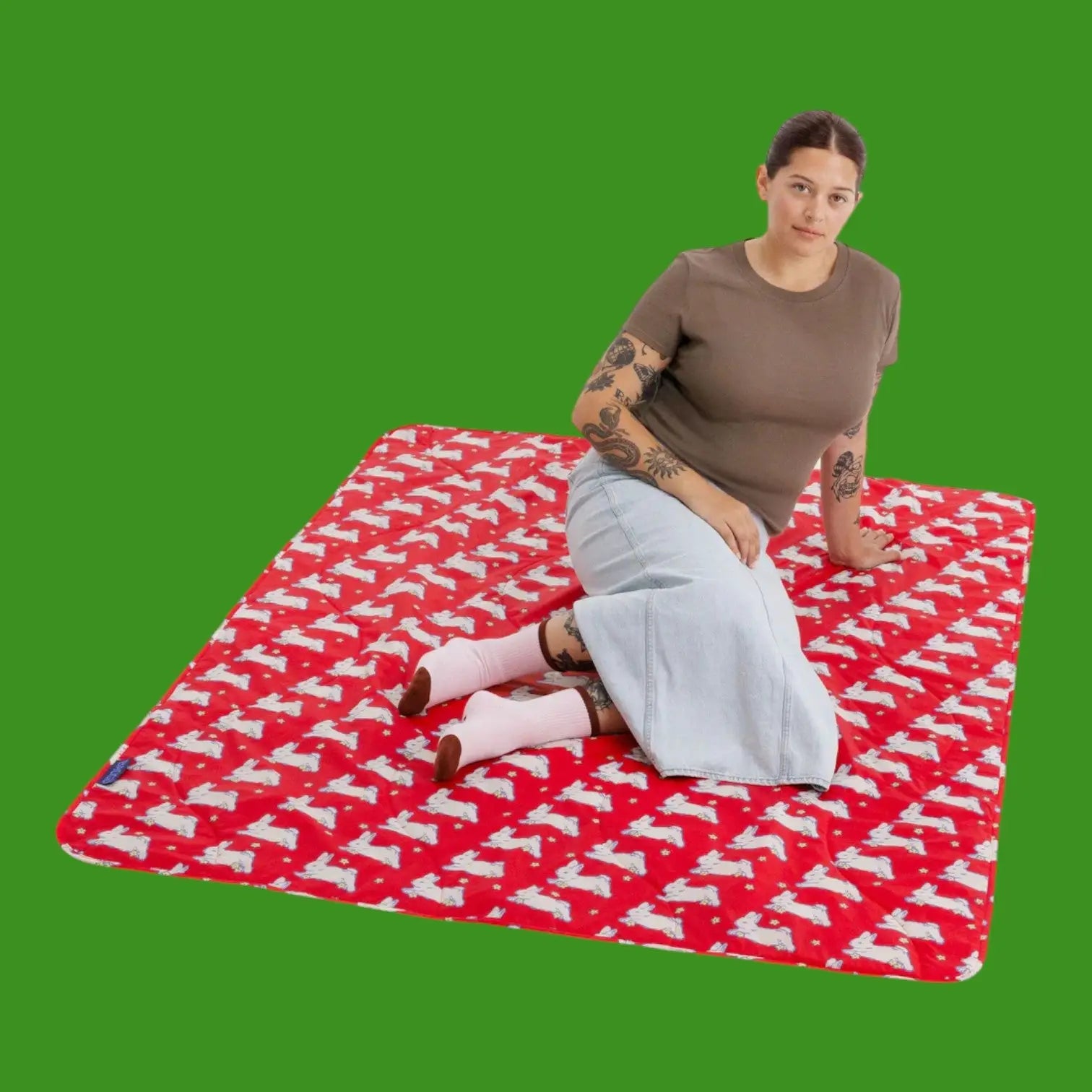 Puffy Picnic Blanket - Bunnies | Friends Nyc Brooklyn Ny
