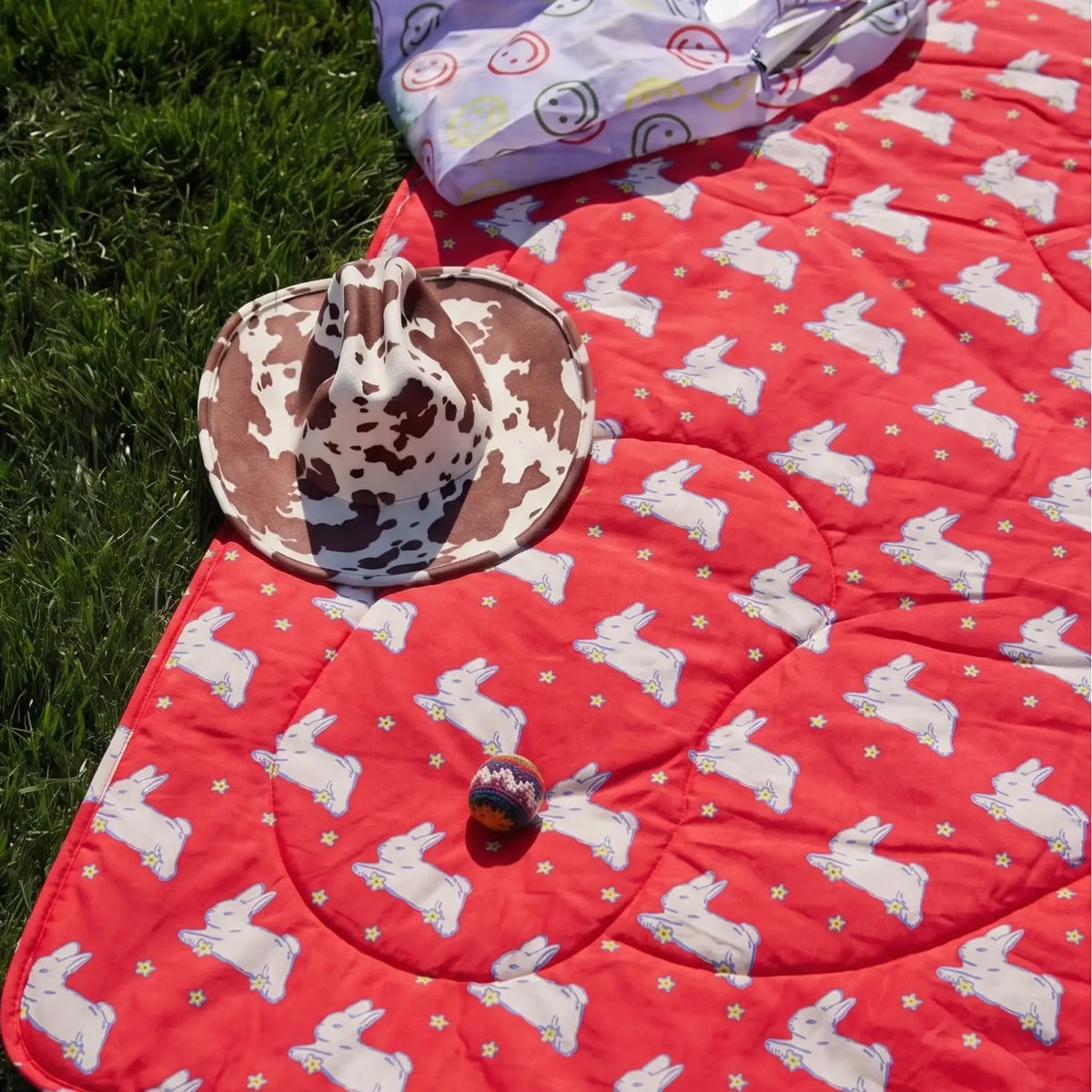 Puffy Picnic Blanket - Bunnies | Friends Nyc Brooklyn Ny
