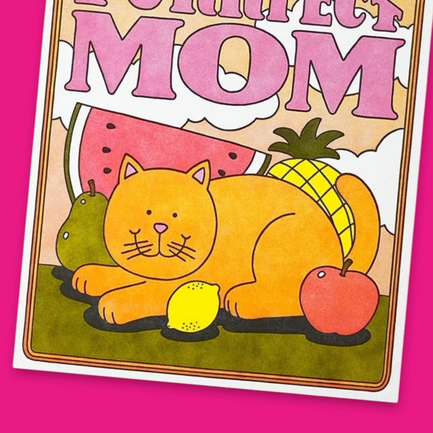 Purrfect Mom Greeting Card A2 - Blank - Card - Cat Lover