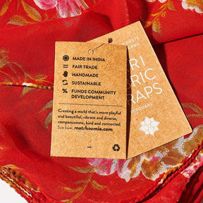 Sari Fabric Gift Wraps Bandana - Eco Friendly - Ethical - 