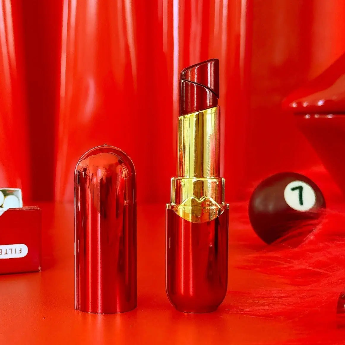 Red Lipstick Lighter | Friends Nyc Brooklyn Ny