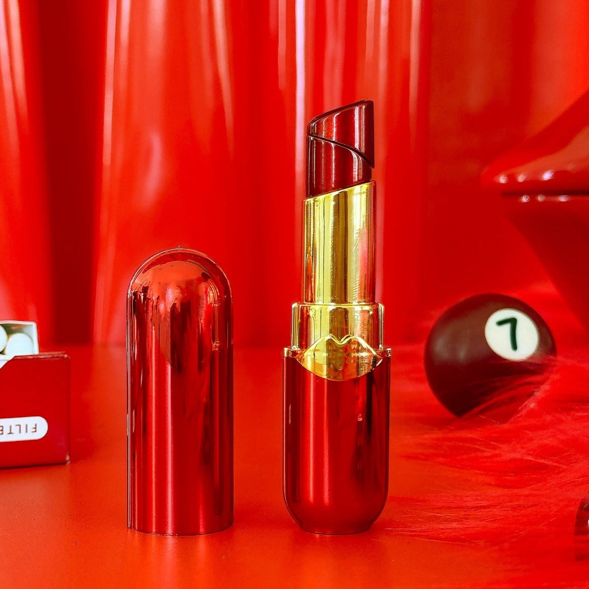 Red Lipstick Lighter | Friends Nyc Brooklyn Ny