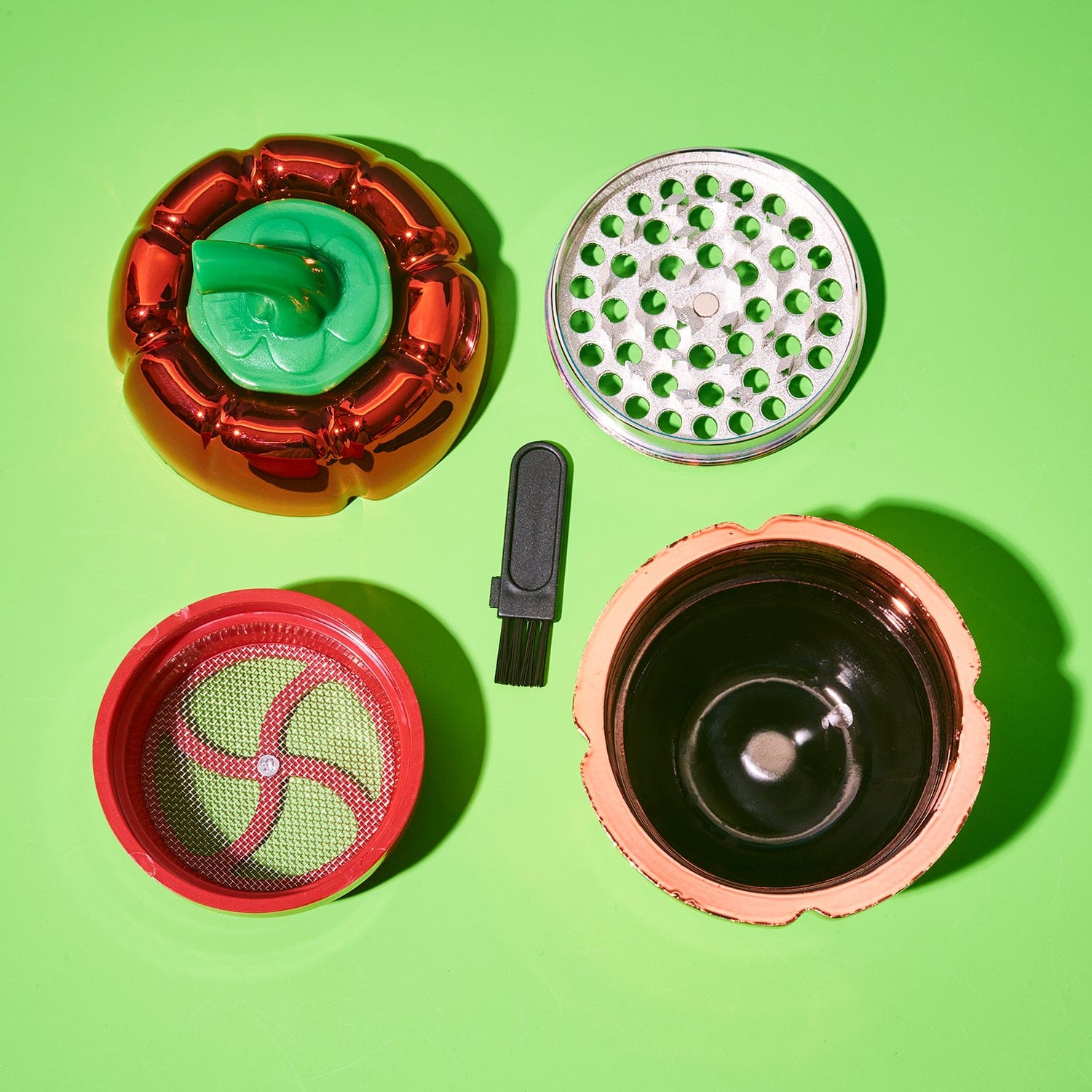 Red Pepper 4 Part Grinder Cute Grinder - Fake Food - Smoke