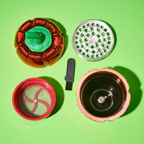 Red Pepper 4 Part Grinder Cute Grinder - Fake Food - Smoke