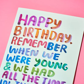 Friends Nyc x Pil Collab Card Remember when Birthday C1320