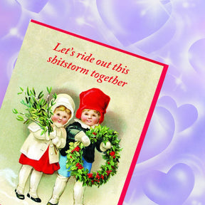 Ride Out This Shitstorm Holiday Card Christmas - Cards - 