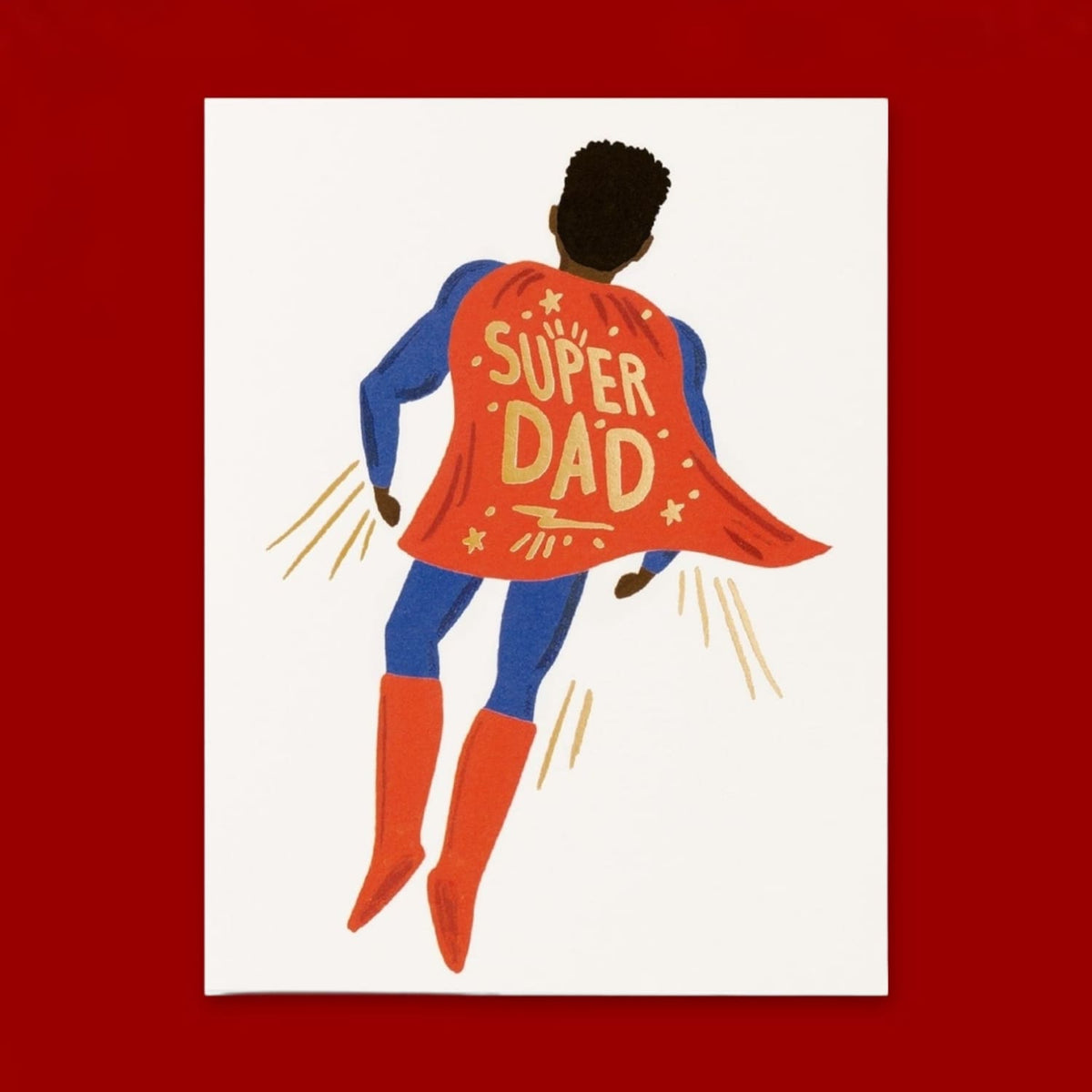 Rifle Greeting Card Soaring Super Dad A2 - Blank - Greeting