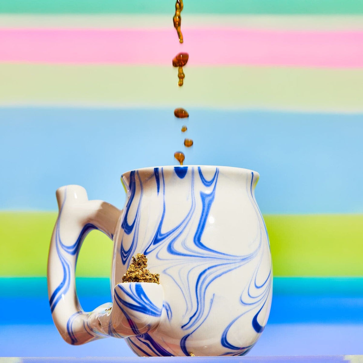 Roast and Toast Ceramic Mug - Blue Marble 420boss - 