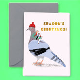 Rock Pigeon Holiday Greeting Card Christmas - Greeting Card