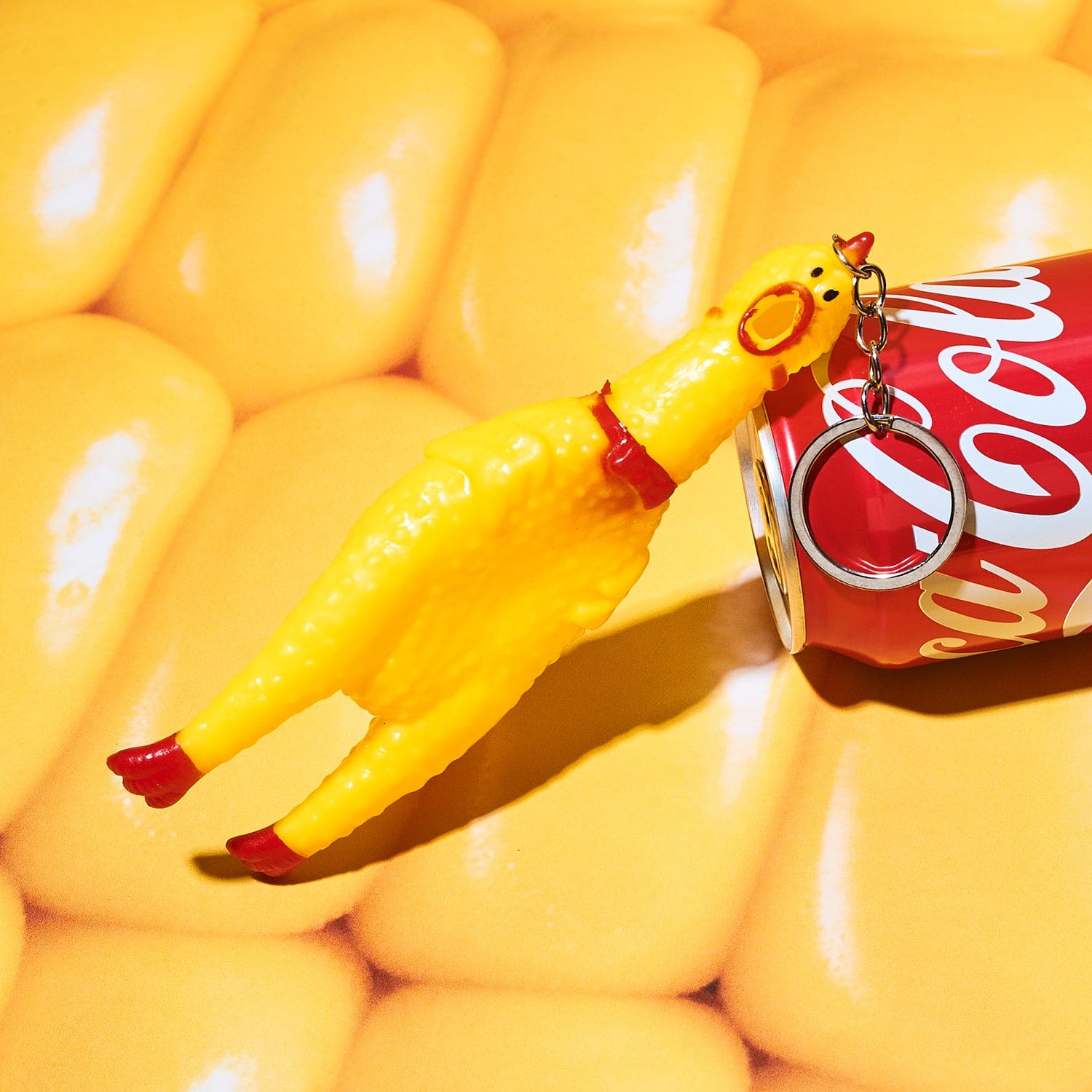 Rubber Chicken Screaming Toy Keychain | Friends NYC Brooklyn