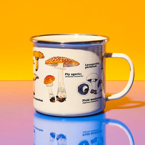 Scientific Mushroom Enamel Mug Dad Day - Father’s Day -