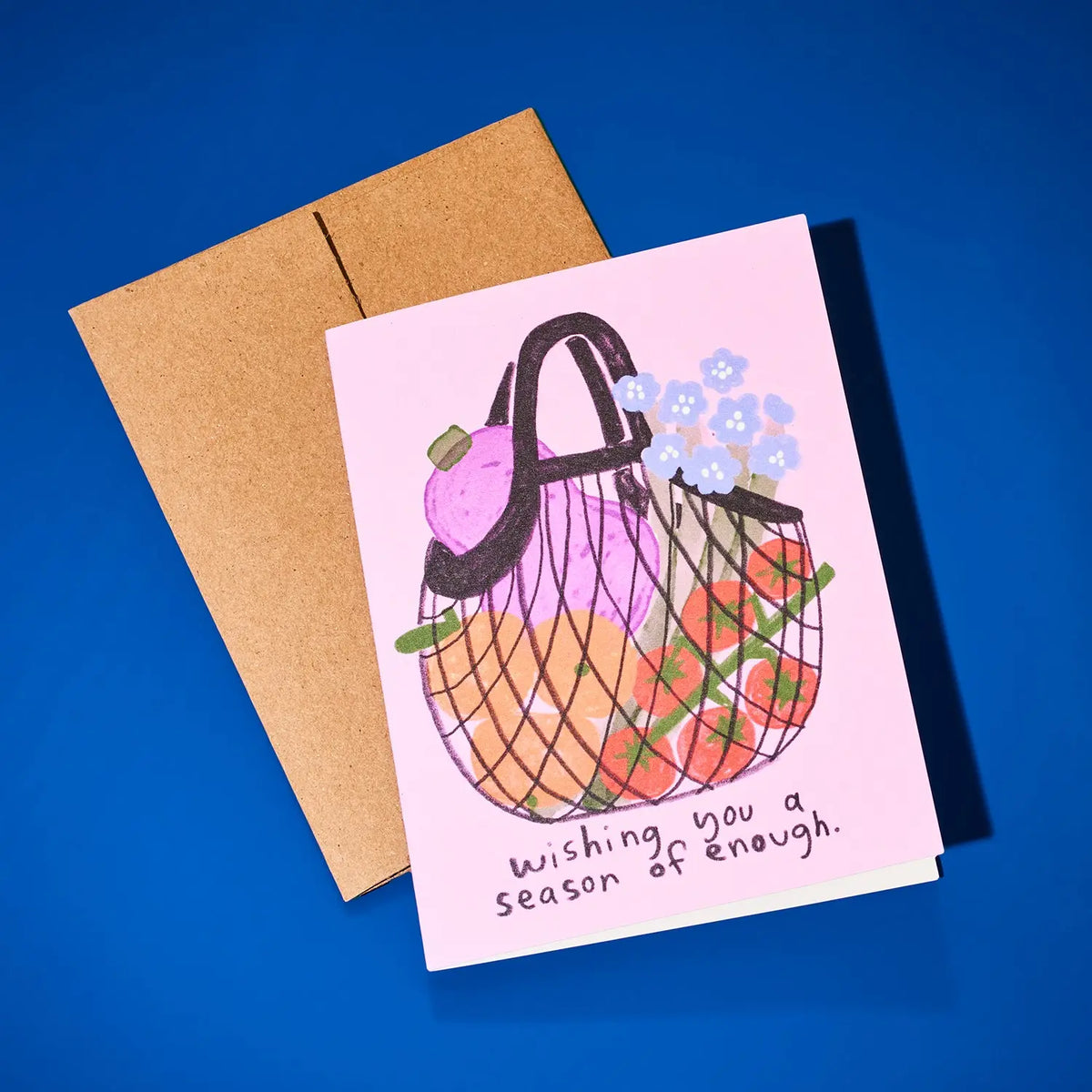 Season of Enough Holiday Card Letterpress Greeting